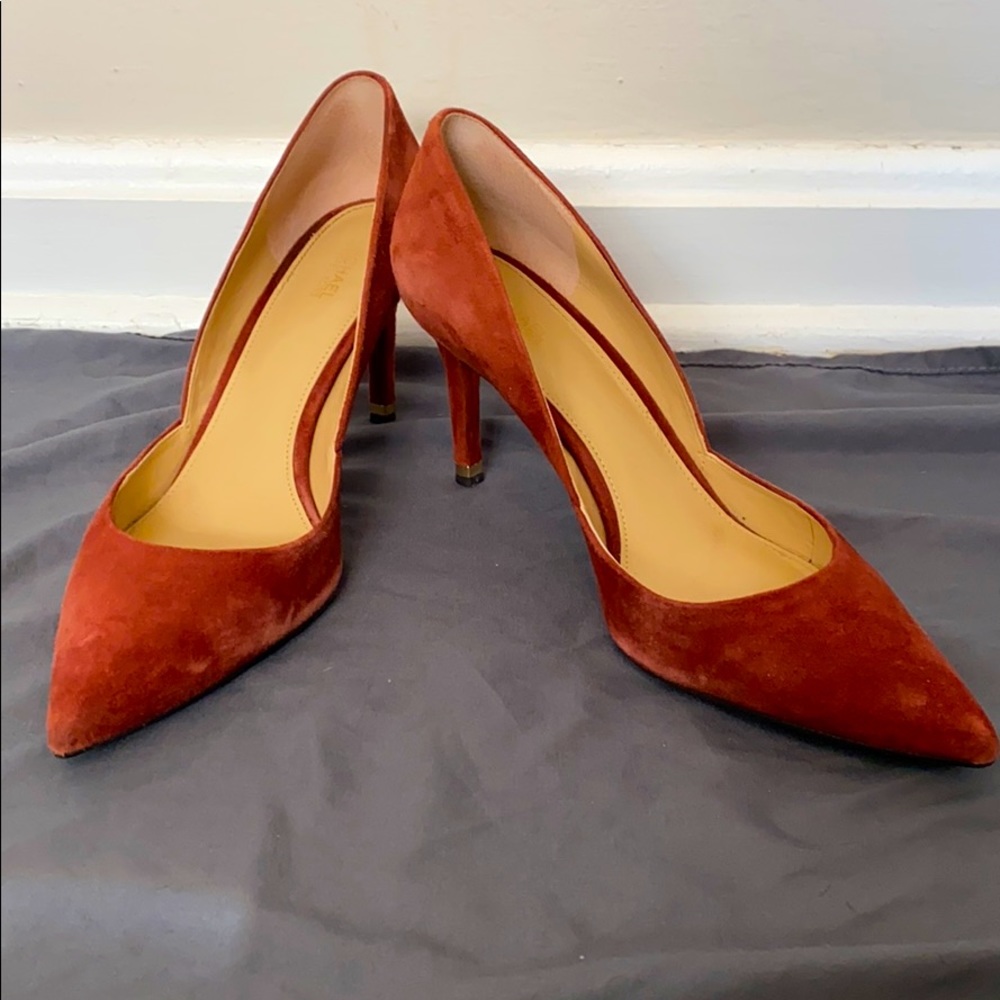 Michael Kors D’Orsay Suede Leather Pump Heel